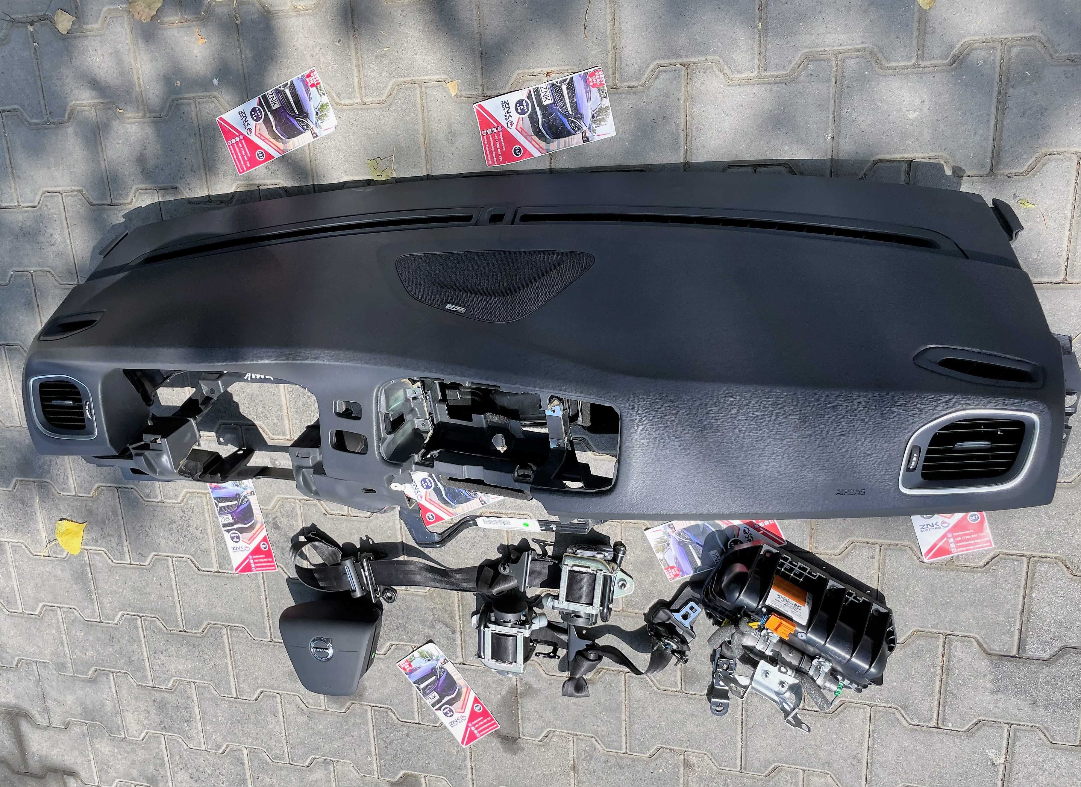 Volvo V60 S60 plansa de bord kit airbag volan pasager - set centuri