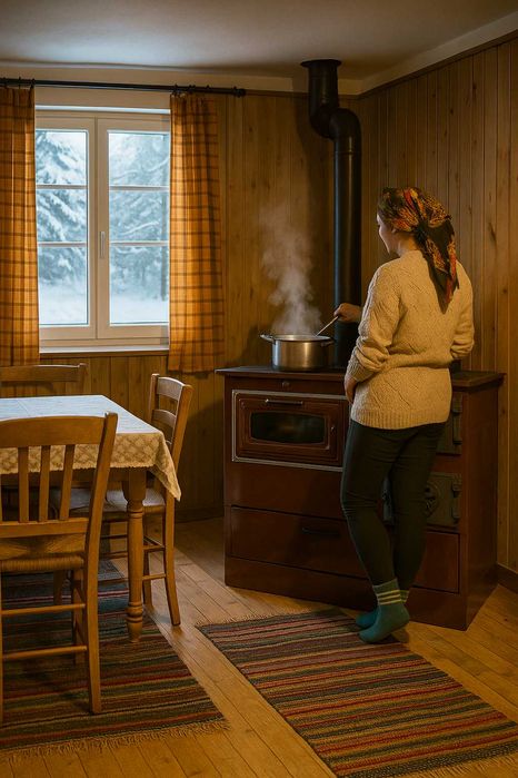 Soba Incalzit Gatit Lemne Plita Cuptor Sertar 8.4 kw LivratGRATUIT SJ