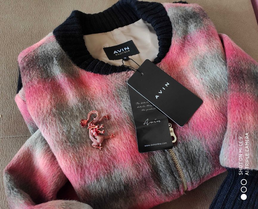 AVIN ново лимитирано вълнено яке бомбър размер S