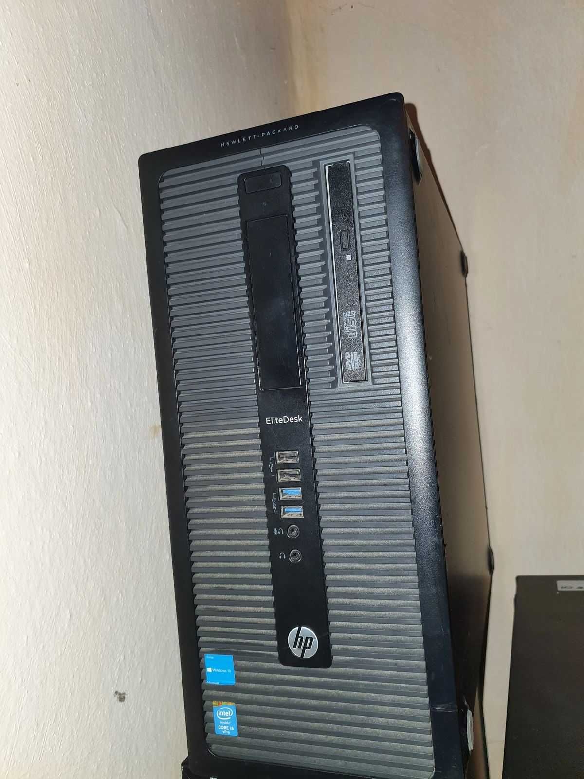 Sistem PC HP EliteDesk 800 G1 Intel i5-4590 8GB, 120GB SSD, DVD, Win10