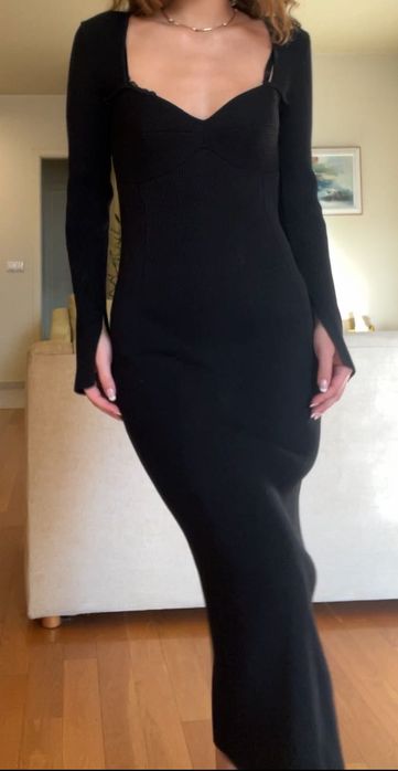 Плетена рокля Massimo Dutti