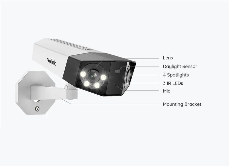 Camera de supraveghere Reolink DUO PoE P730 cu lentile duble
