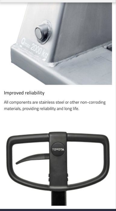 Transpalet din inox Toyota LHM200ST liza