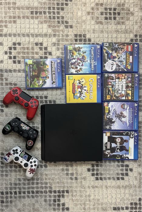 Игровая приставка Sony PlayStation 4 Slim 1 TB черный