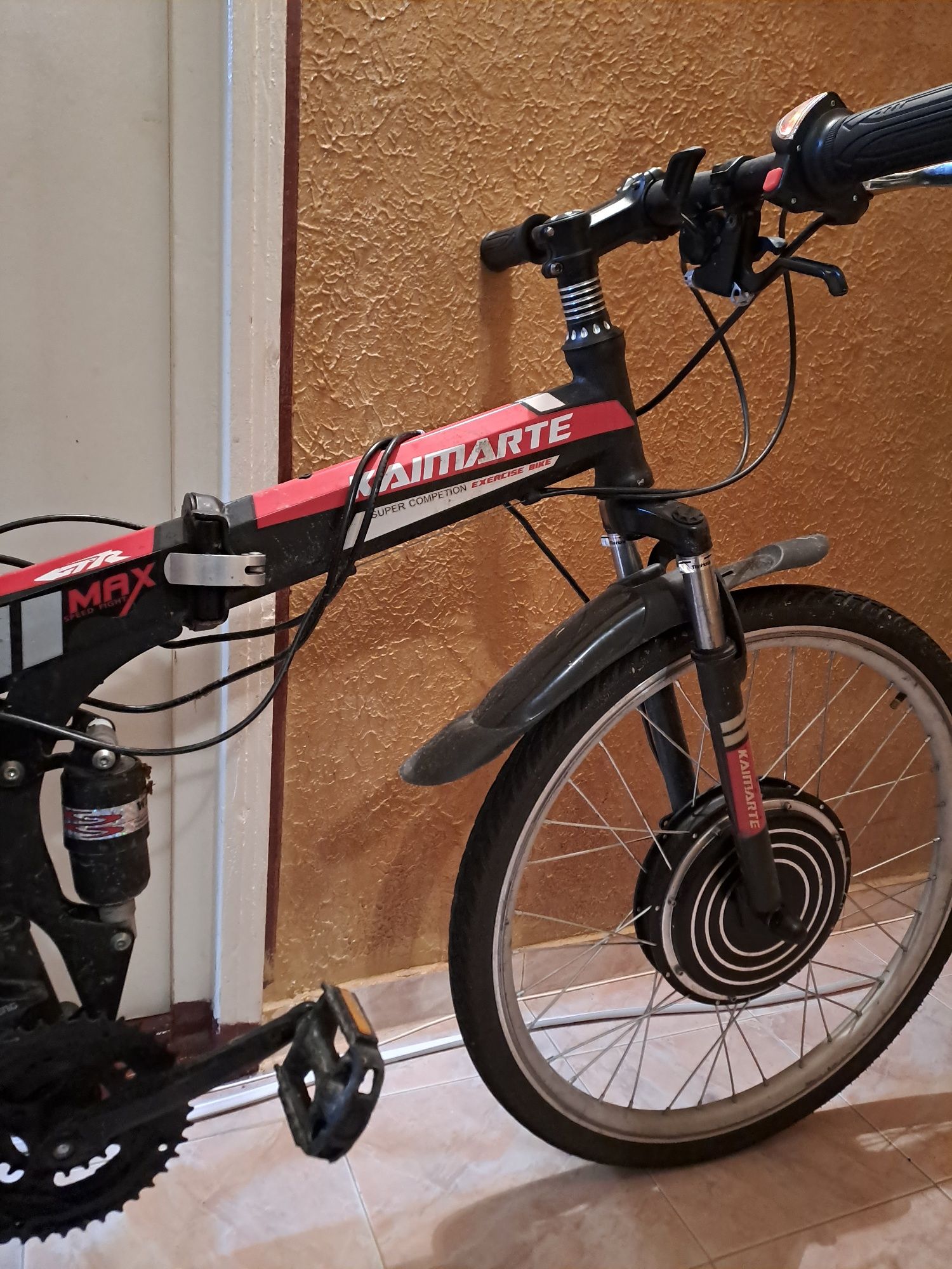 bicicleta electrica motor500W,PLIABILA,suspensii,baterie500w70kmTestat
