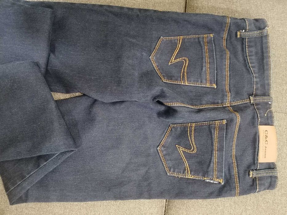 Цветни дамски дънки S размер