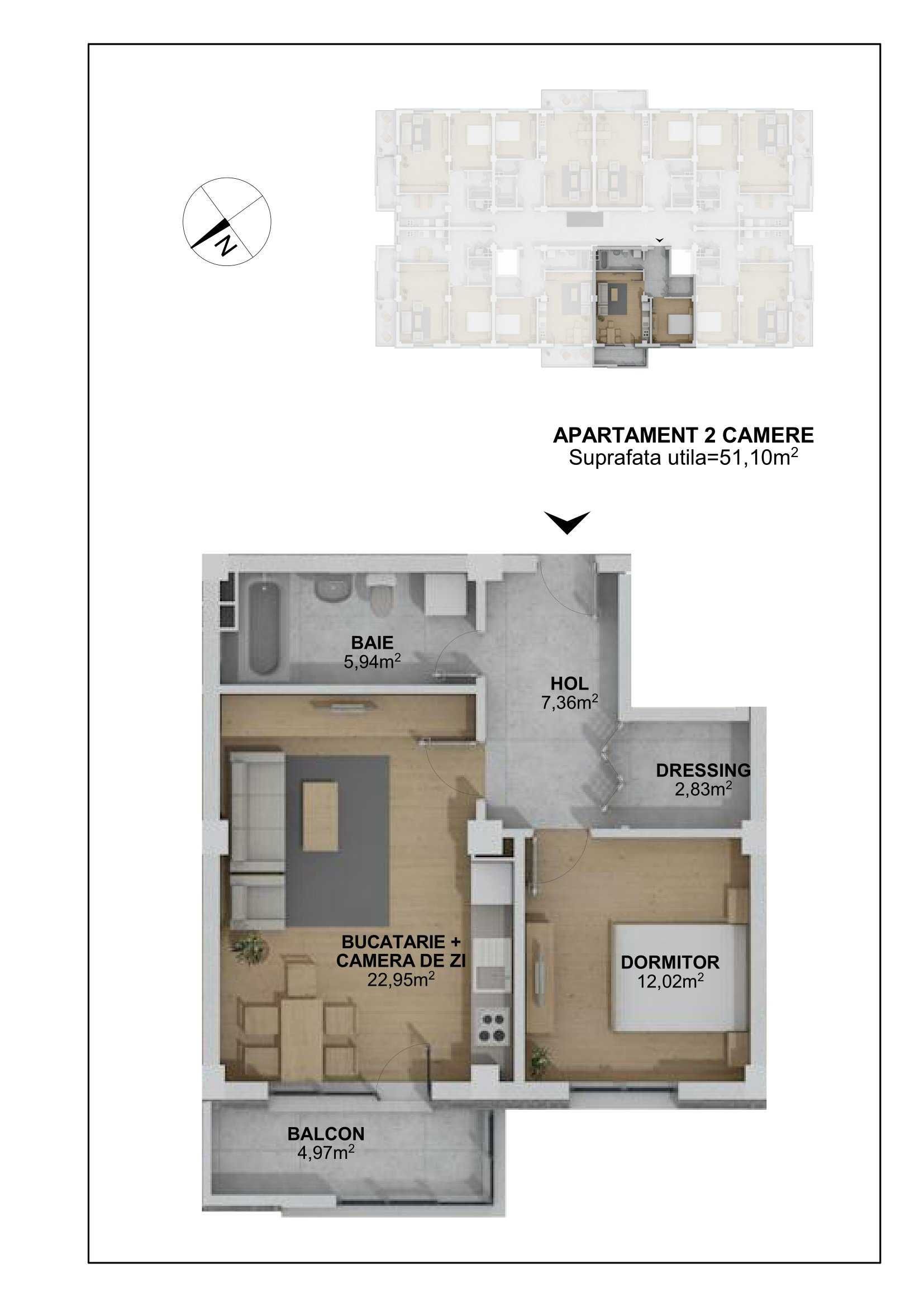 construim Blocul nr.2 cu apartamente de 2 camere