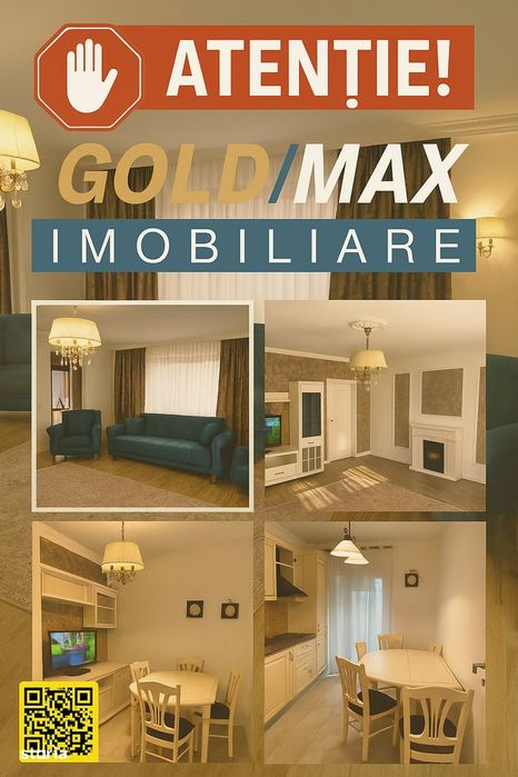 Apartament 2 camere + terasa, central, mobilat utilat