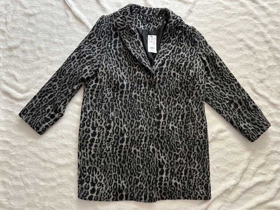 Palton xxl cu lana OVS animal print