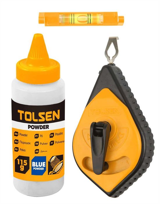 Шнур маркиращ с креда 30 м и либела   TOLSEN - 42013