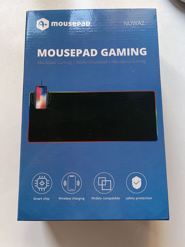 Mousepad Gaming A+ Nuwa, iluminat, incarcare wireless