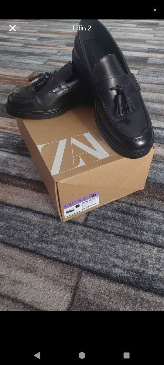 Vând mocasini zara
