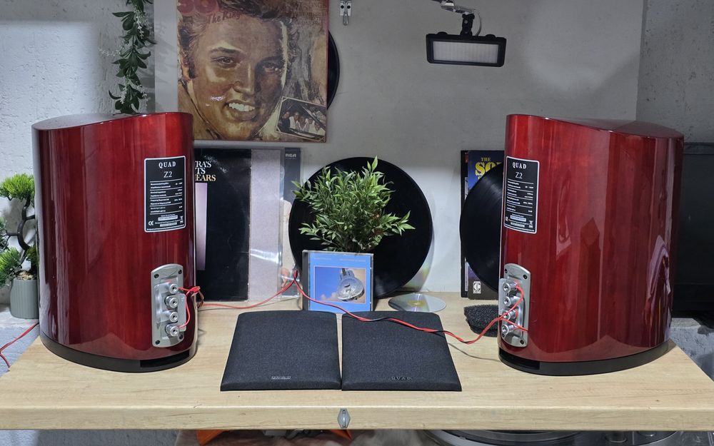 Boxe QUAD Z-2 ,varf de gama ,tweeter ribbon, bookshelf
