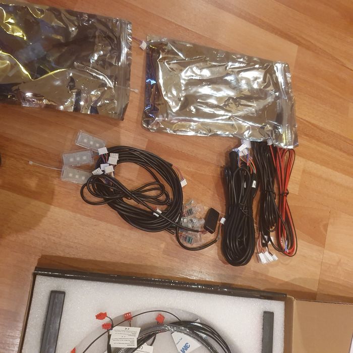 Lumini ambientale interior auto RGB 18 în 1