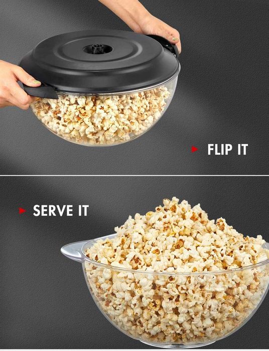 Машина за пуканки VINATO Popcorn Machine 5L с незалепващо покритие