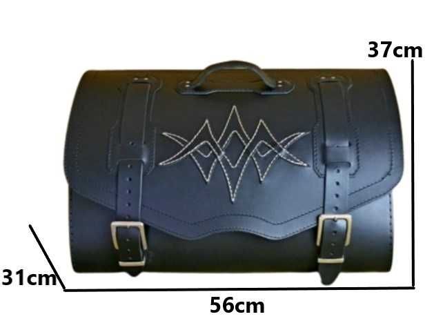 Geanta/Topcase piele portbagaj moto Yamaha/Honda/Kawasaki/Suzuki/etc