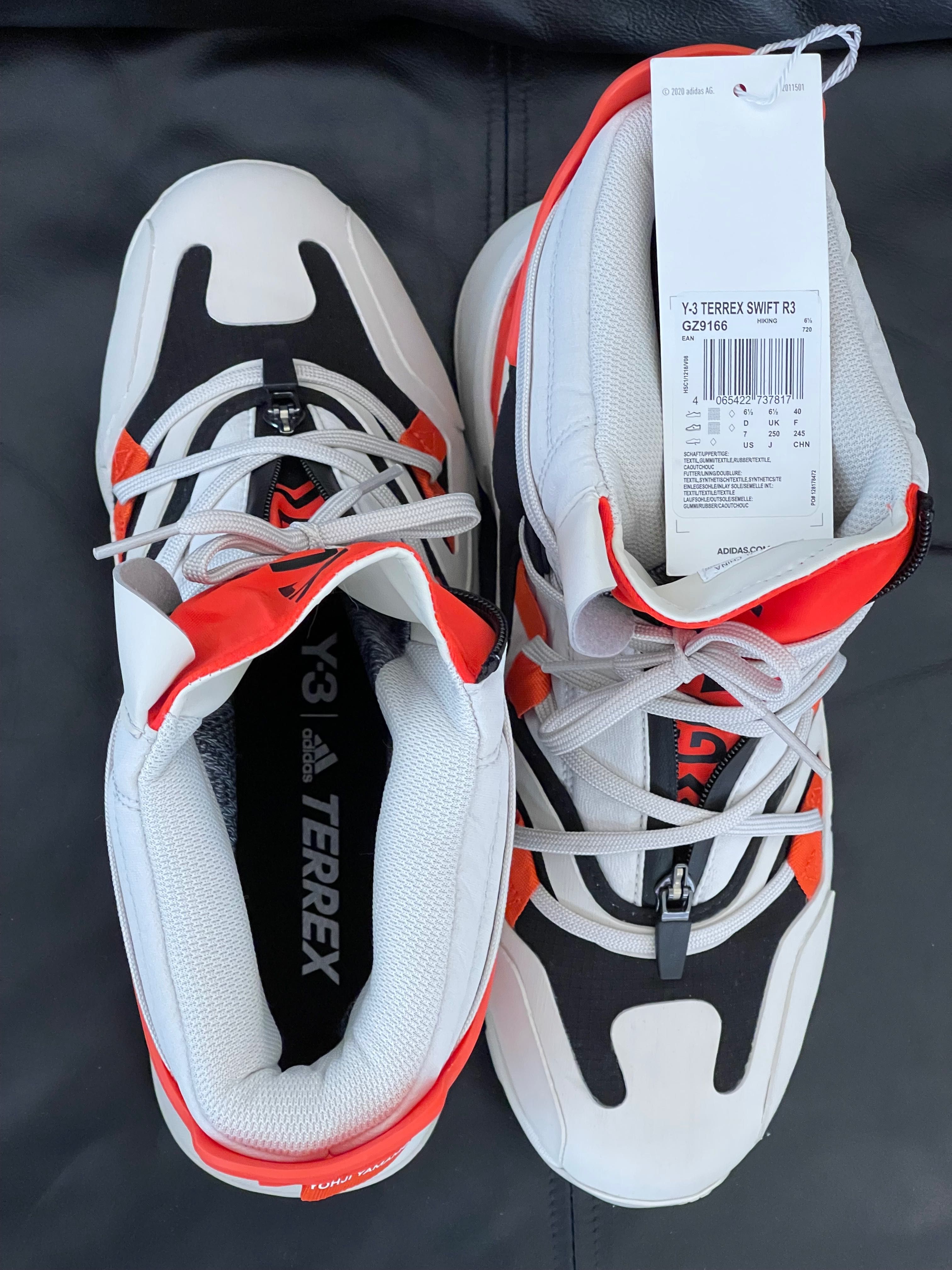 Y-3 TERREX “Swift R” (Gore-Tex + Continental) Off-White/Black/Orange