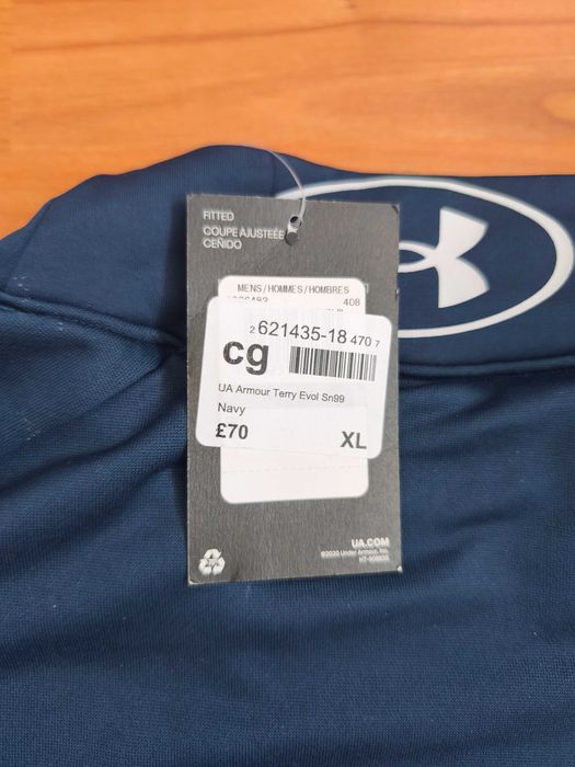 Bluza UnderArmour Noua XL Bleumarin Navy Terry Evolution LS