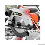Fierastrau circular de mana cu laser pentru lemn, 230V, 185 mm, 1650