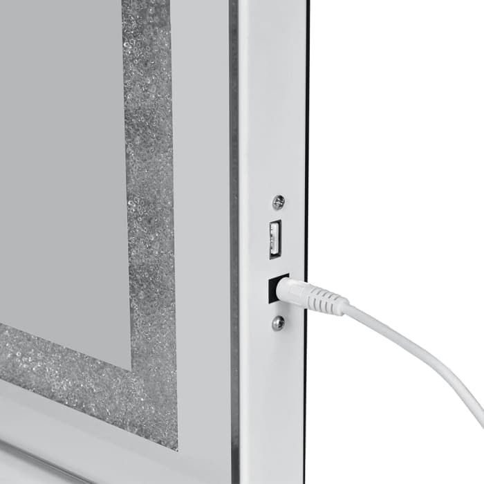 Осветено огледало за грим със вградени Bluetooth колонки