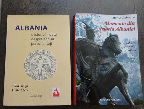 2 volume despre istoria si personalitatile Albaniei