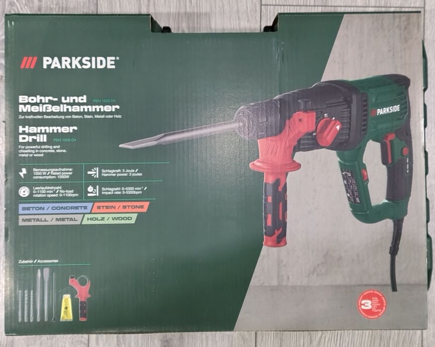 Ciocan rotopercutor PBH 1050 W D4, 3 Jouli, 5300 min, Nou!