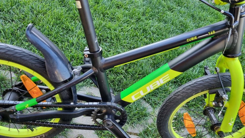 Bicicleta copii CUBE Cubie 160 negru/verde