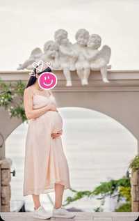 За бременни - рокля, бели дънки/панталон H&M