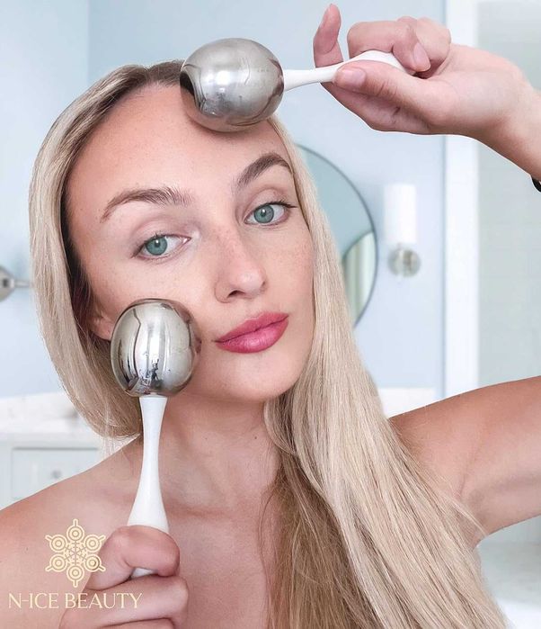 N-Ice Beauty Ice Globes масаж на лице за премахване на подпухналостта
