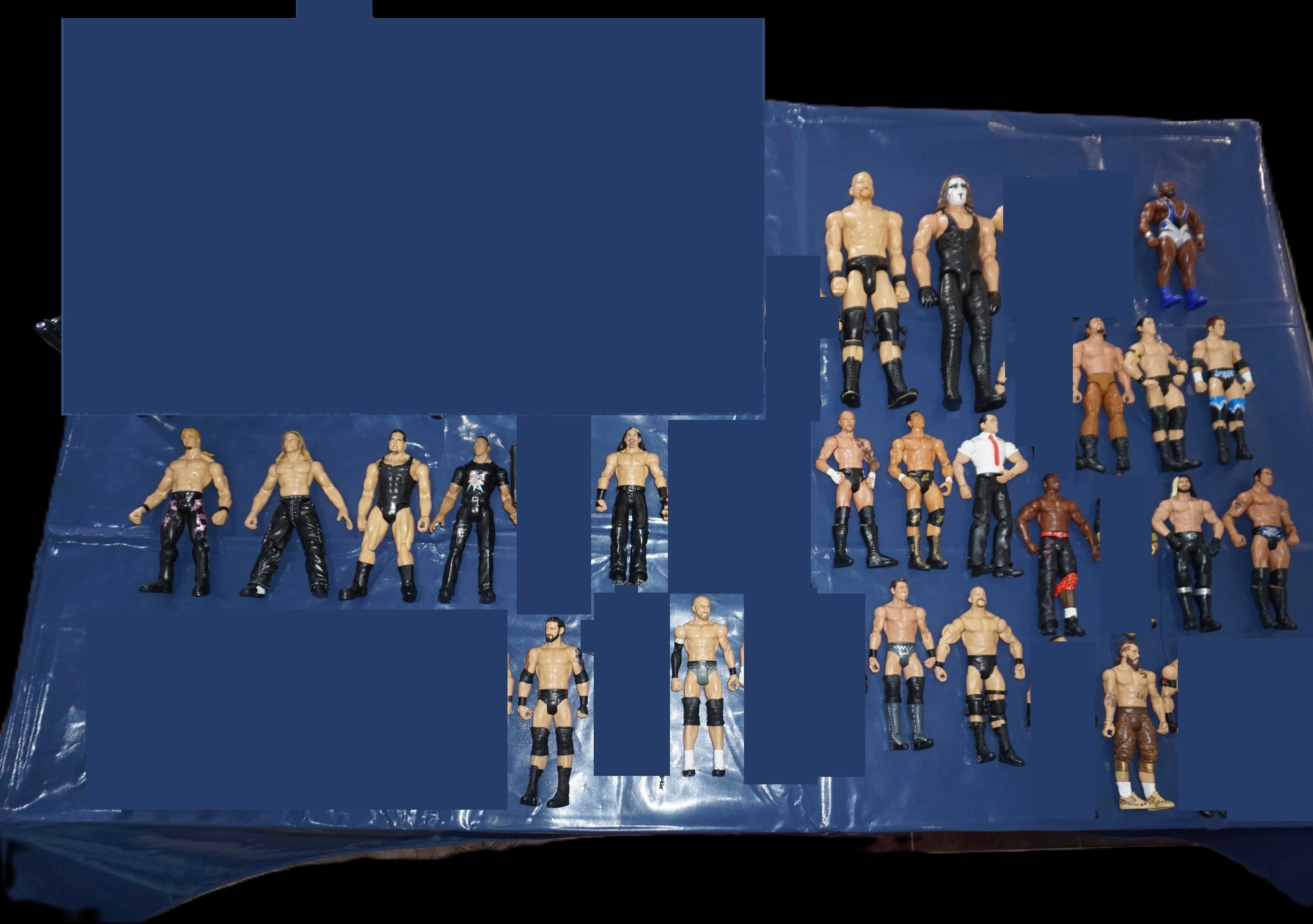 Голям Лот От 22 Кеч Фигури The Rock/Stone Cold/Cryme Tyme/Enzo Amore
