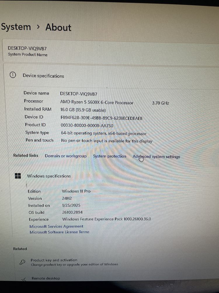 Геймърски компютър Ryzen 5 5600X/ 16GB 3200MHz/ RX 5700XT/ 1TB SSD