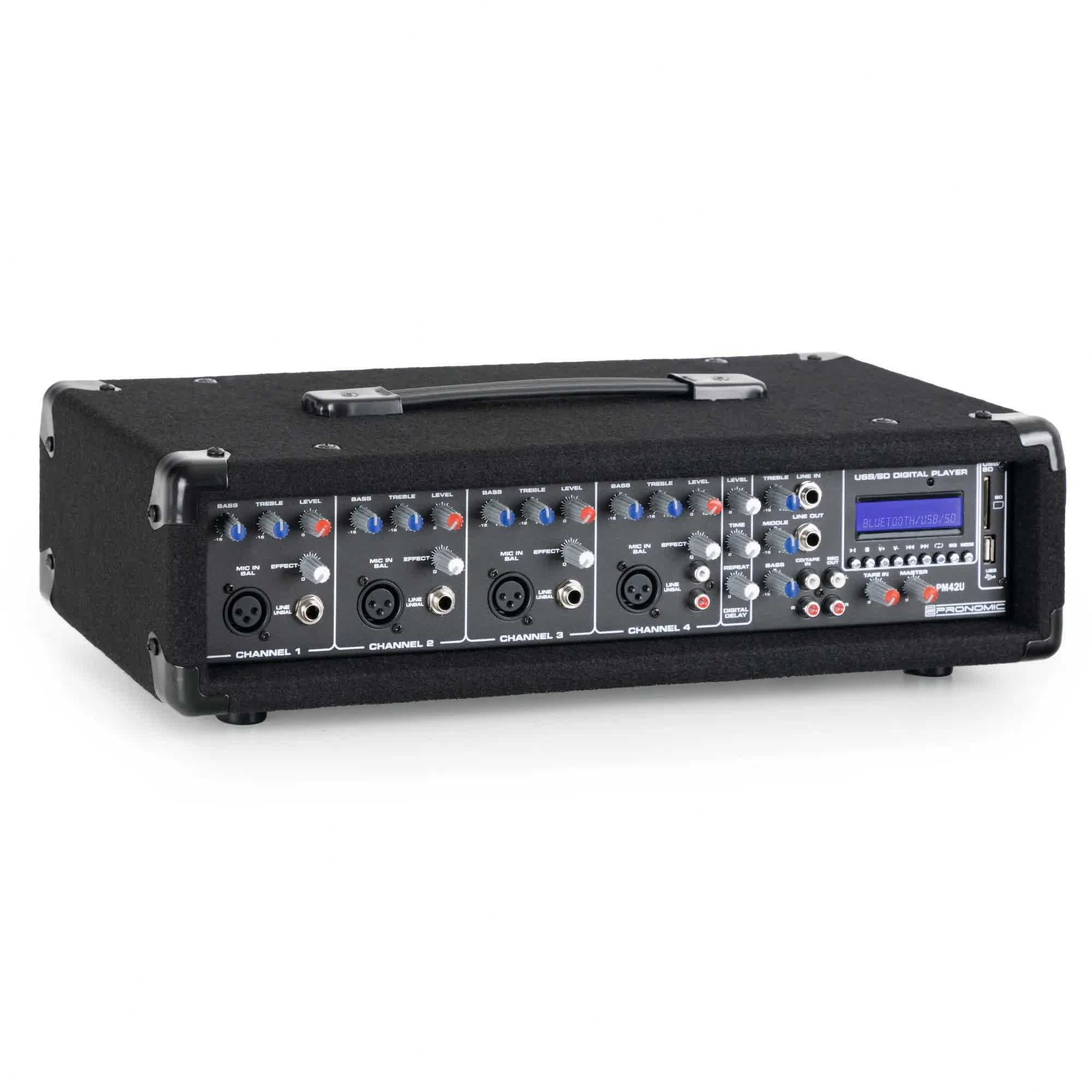 Set Mixer Amplificat Pronomic PM-42 + boxe McGrey Festival15