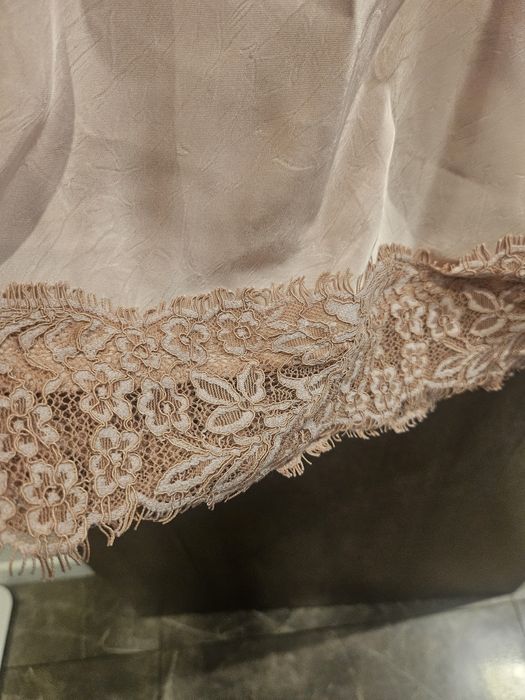 розов комплект сатен