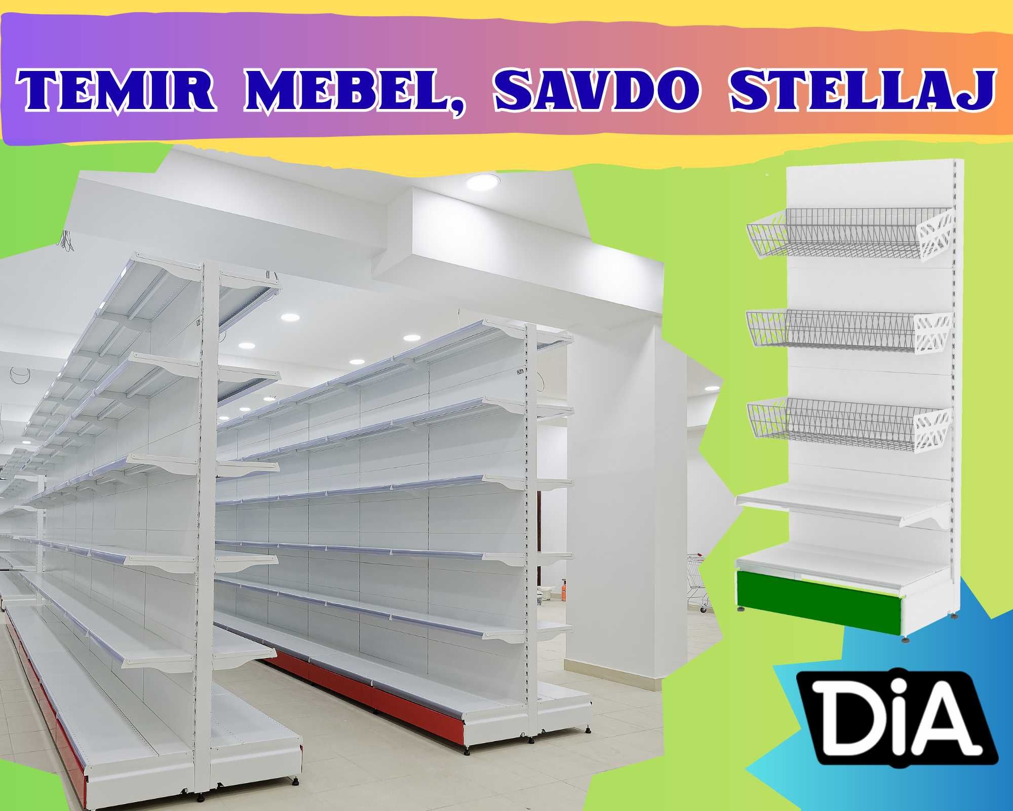 Стеллаж металлический сборный, konstruktiv metall stellajlar
