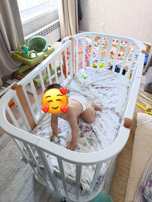 Кроватка в отличном состоянии 2 в 1