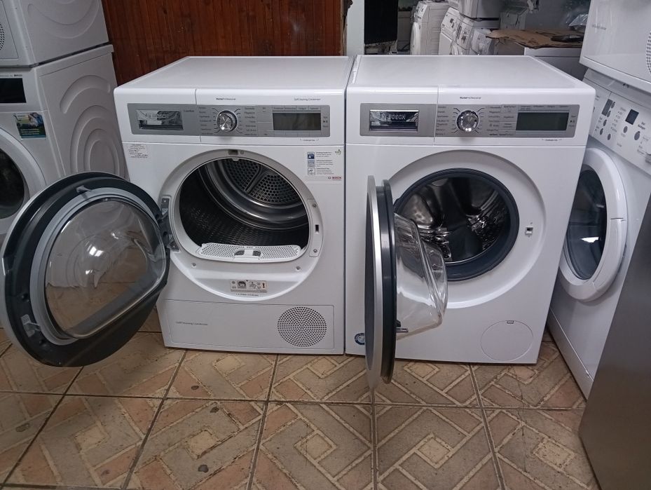 Комплект пералня и сушилня с термопомпа Бош Bosch Home Professional