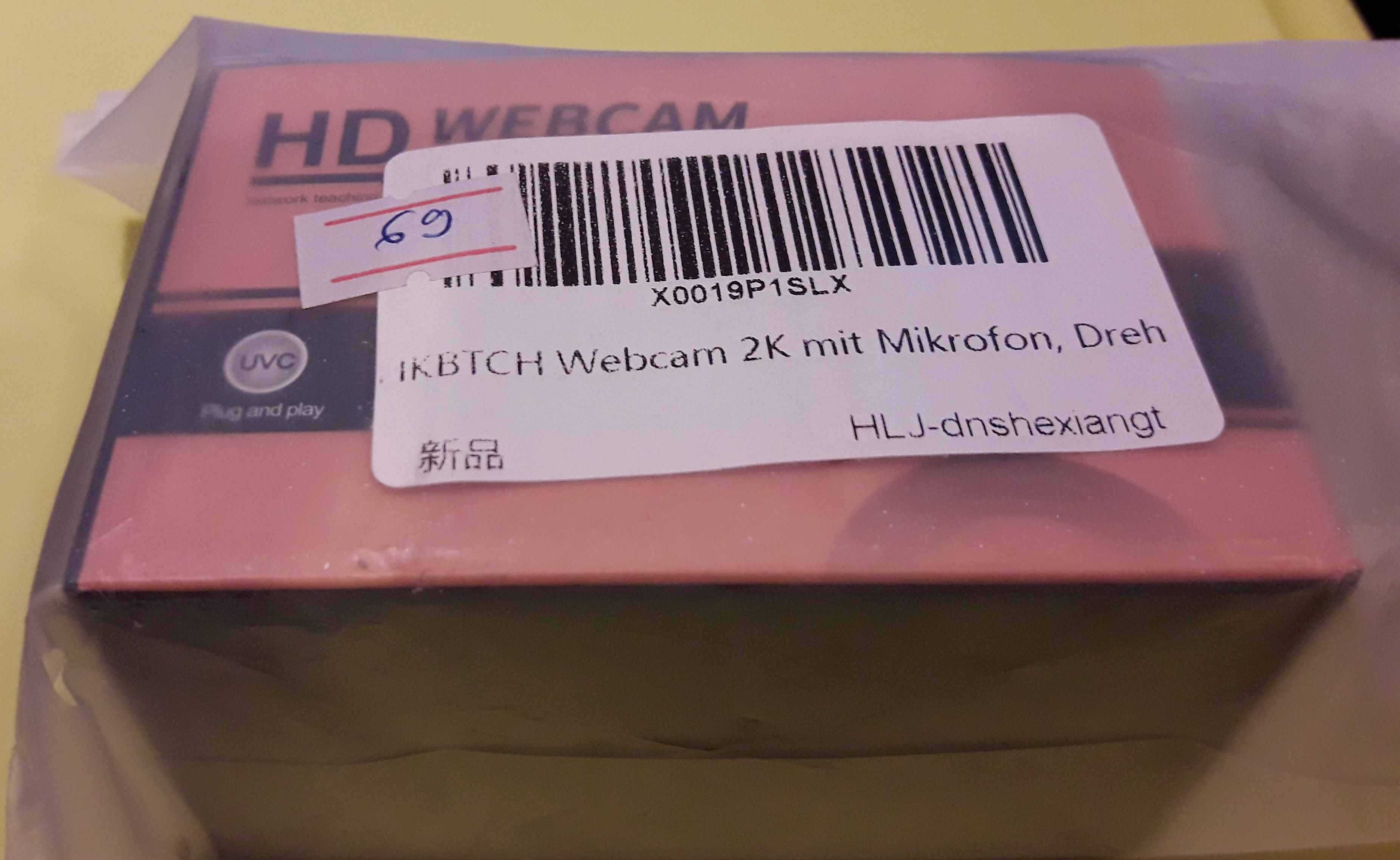 Webcam HD cu microfon sigilat, cu autoinstalare