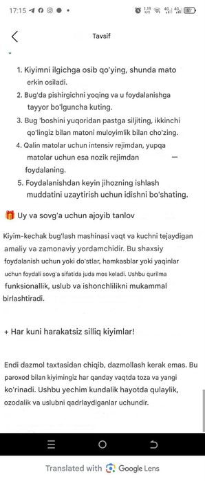 Paravoy dazmol sotiladi