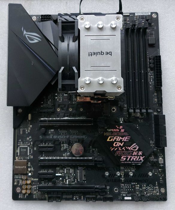 KIT  Ryzen 7 5800X 3.8GHz+ ASUS ROG STRIX B450-F GAMING+Cooler BeQuiet