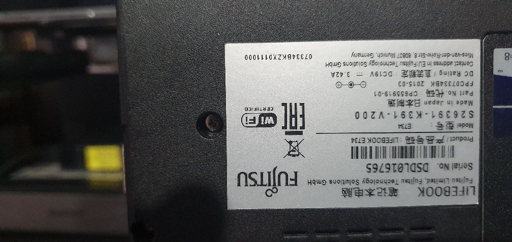 Fujitsu i5 8gb ram ssd 120gb