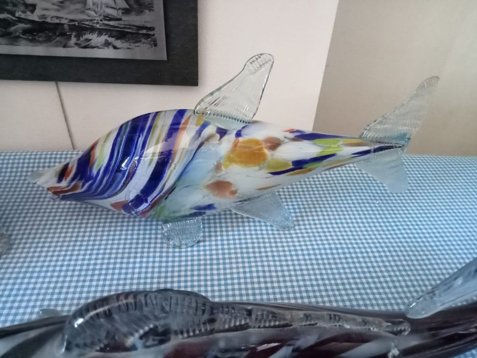 Peste din sticla, bibelouri, coșuleț, lebada,găină, perioada comunista