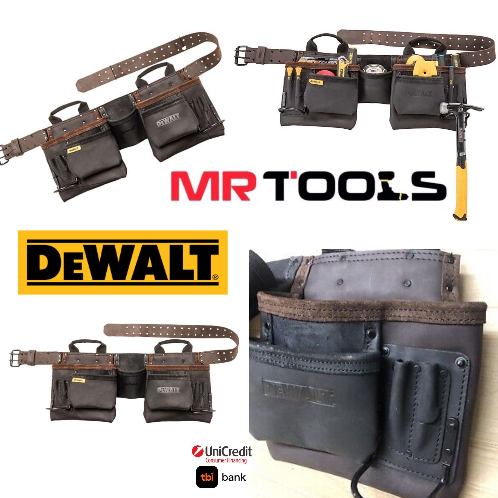 Колан за инструменти от кожа DEWALT DWST50112-1