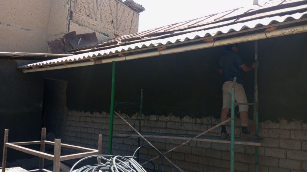 Shlakablook gish teramiz  nuldan imorat quramiz fundament quyamiz