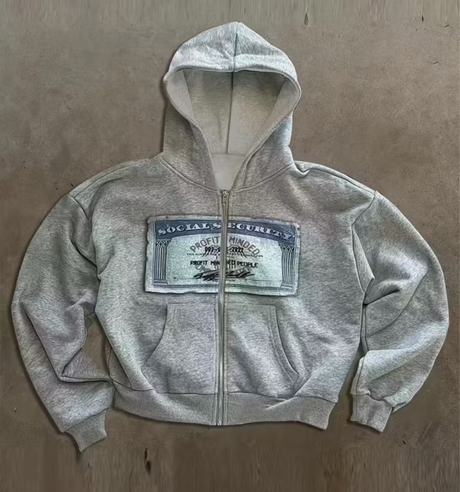 Женская толстовка в сером цвете,в стиле YK2