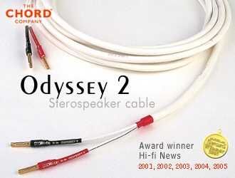 Кабели за тонколони - говорители Chord Odyssey -563 см. - 2 х 280см.