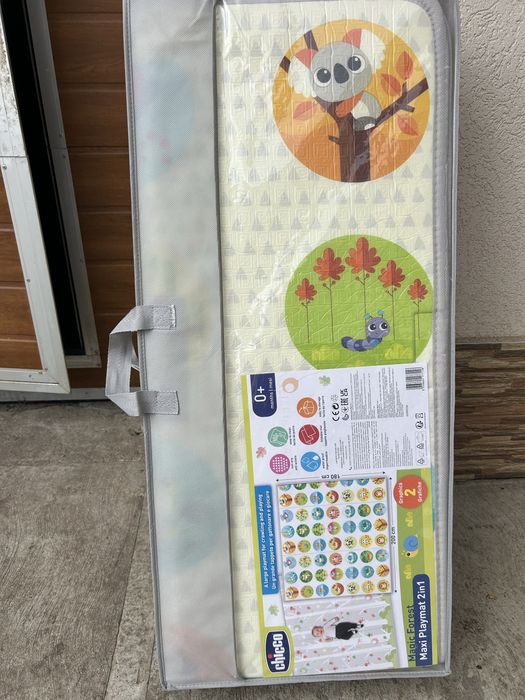 Covoras de joaca pentru copii Chicco XL 2 in 1, extra large 200x180 cm