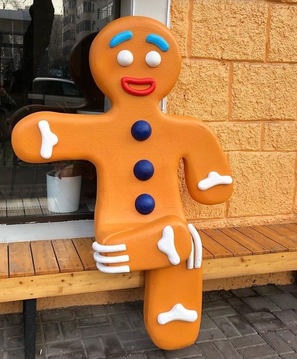 Новогодние объёмные фигурки из пенопласта(уличные)