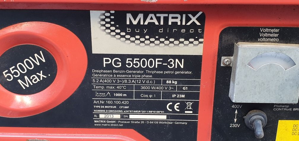 Генератор за ток  Matrix 5.5kw