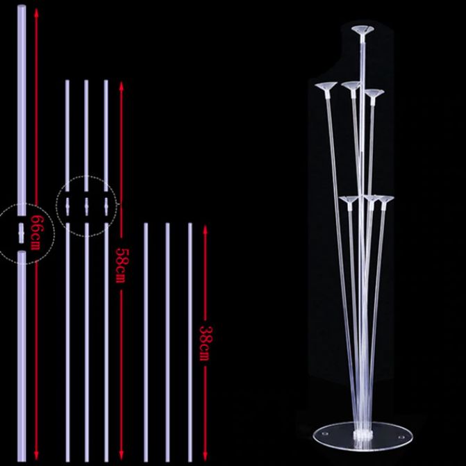 Стойка поставка за балони 7 бр. украса за рожден ден свадби