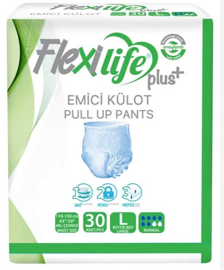 Подгузники трусики для взрослых Flexi Life Plus L. Доставка Бесплатно!